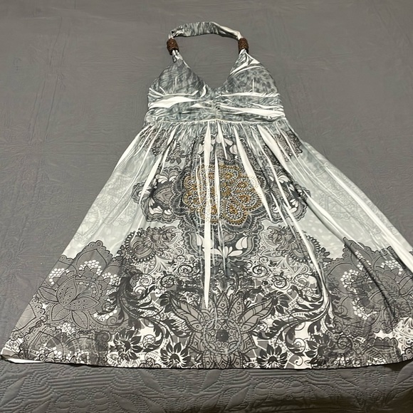Boho print halter dress - Picture 1 of 3